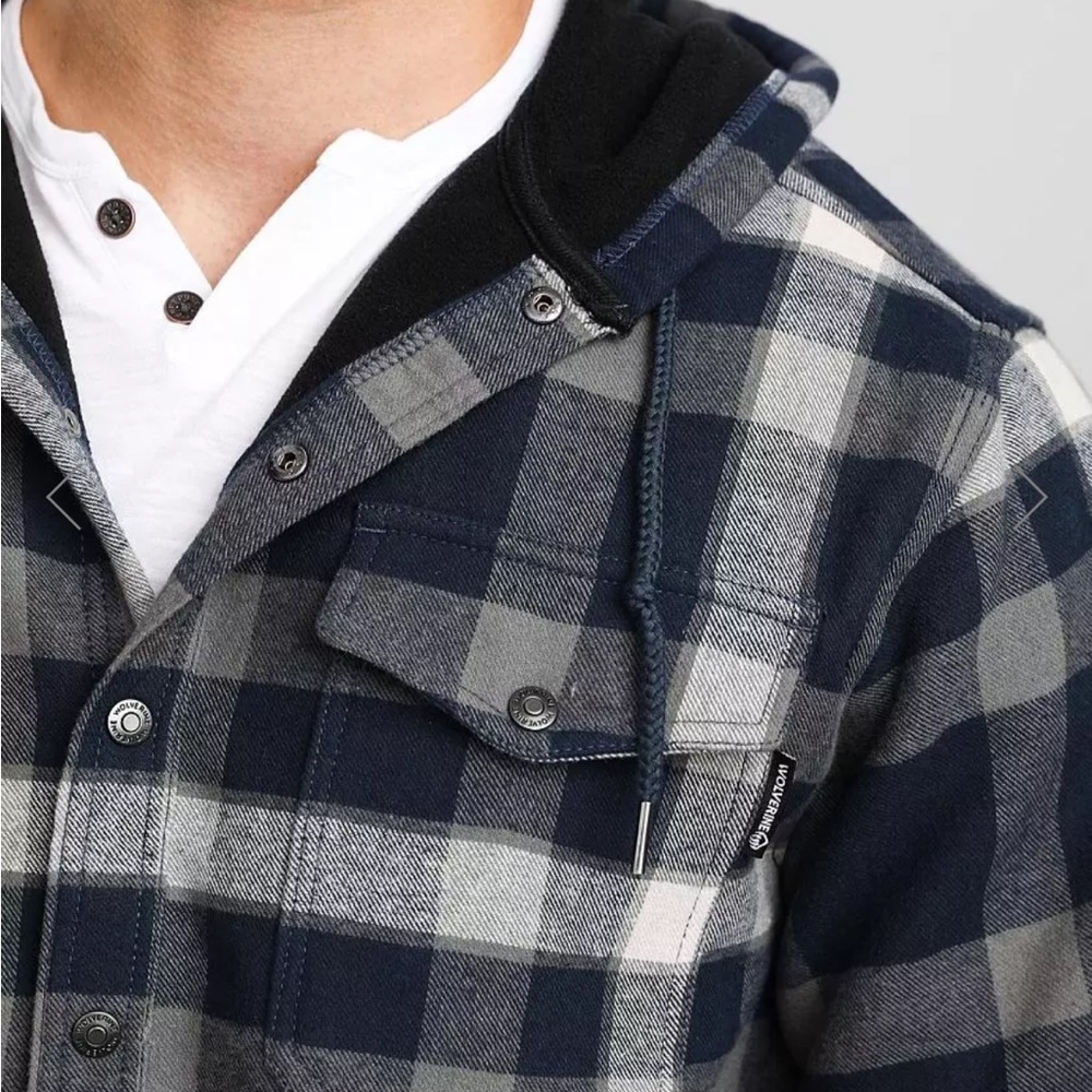 Wolverine Flannel Shacket Jacket Men - image 8